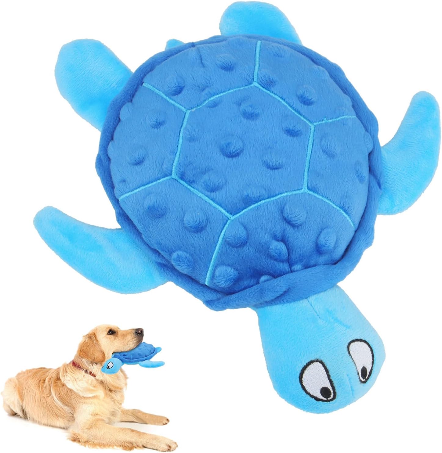 Squeaky Sea Turtle Plush Dog Toy