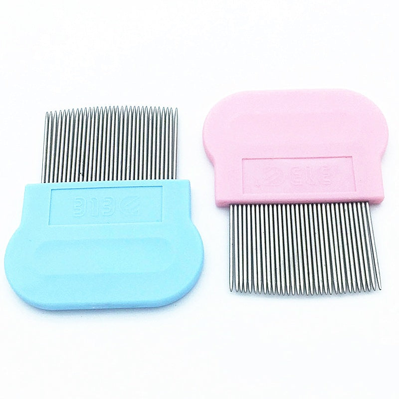 Pet Dog Dog Mouth Hair Comb Needle Comb Row Comb Flea Removal Teddy Than Bear Face Hair Comb Open Knot Fluffy Cleaning Supplies
