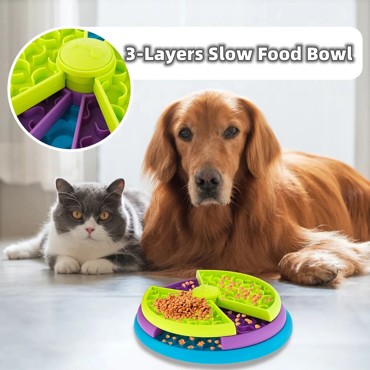 PawPlay Puzzle Feeder Bowl