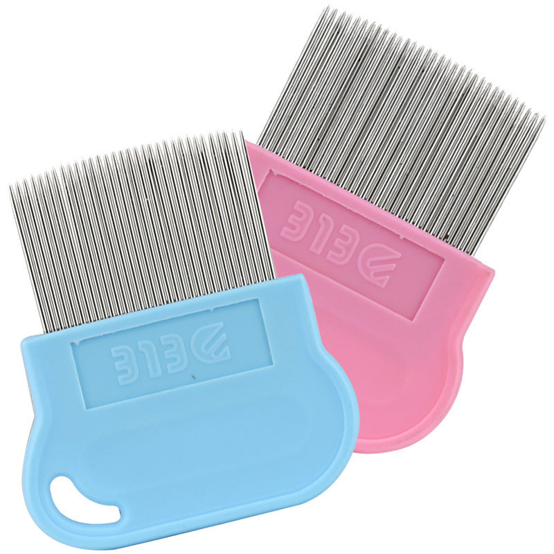 Pet Dog Dog Mouth Hair Comb Needle Comb Row Comb Flea Removal Teddy Than Bear Face Hair Comb Open Knot Fluffy Cleaning Supplies
