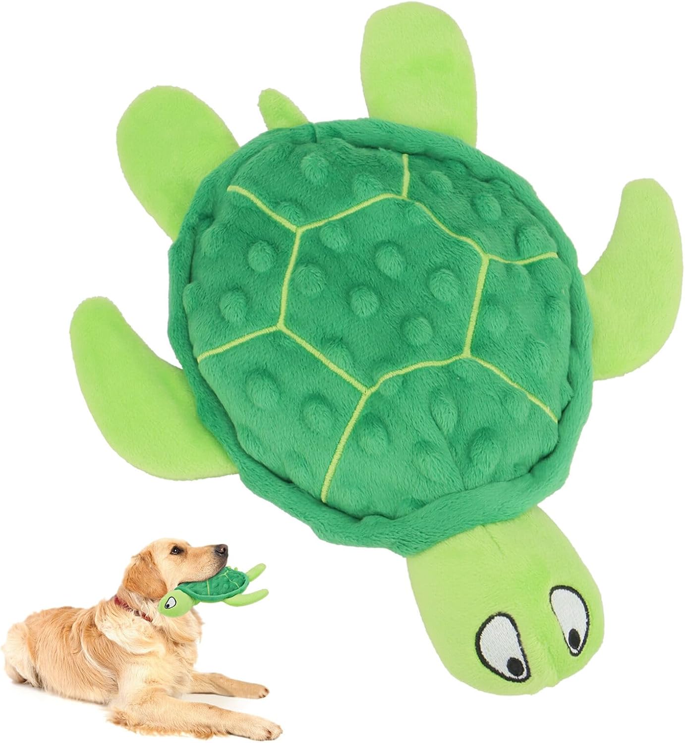 Squeaky Sea Turtle Plush Dog Toy