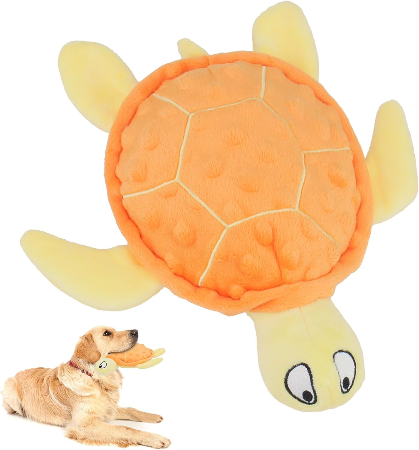 Squeaky Sea Turtle Plush Dog Toy