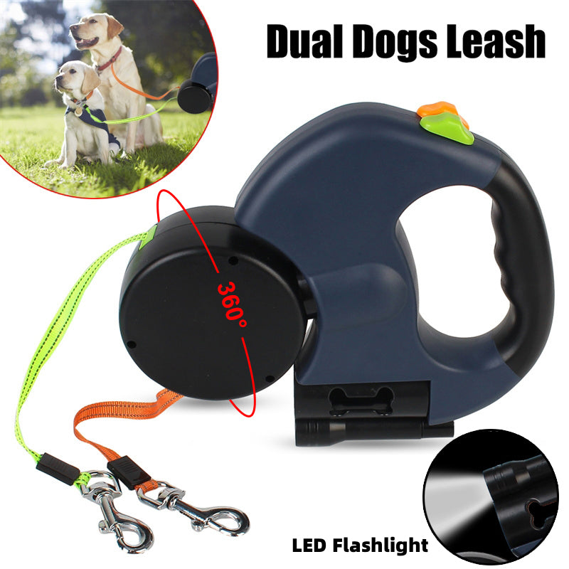 DoubleWalk™ LED Dual Dog Leash