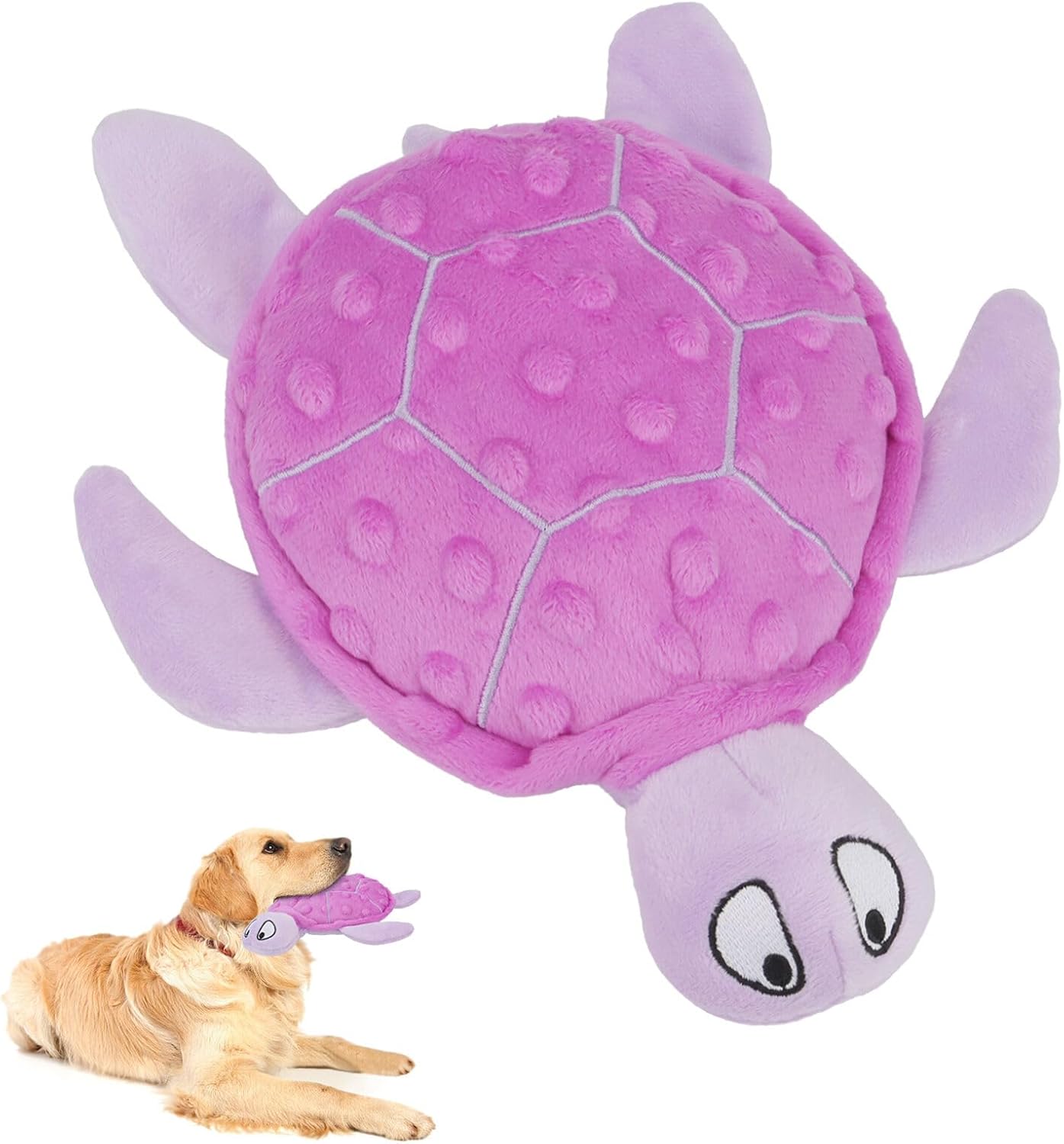Squeaky Sea Turtle Plush Dog Toy